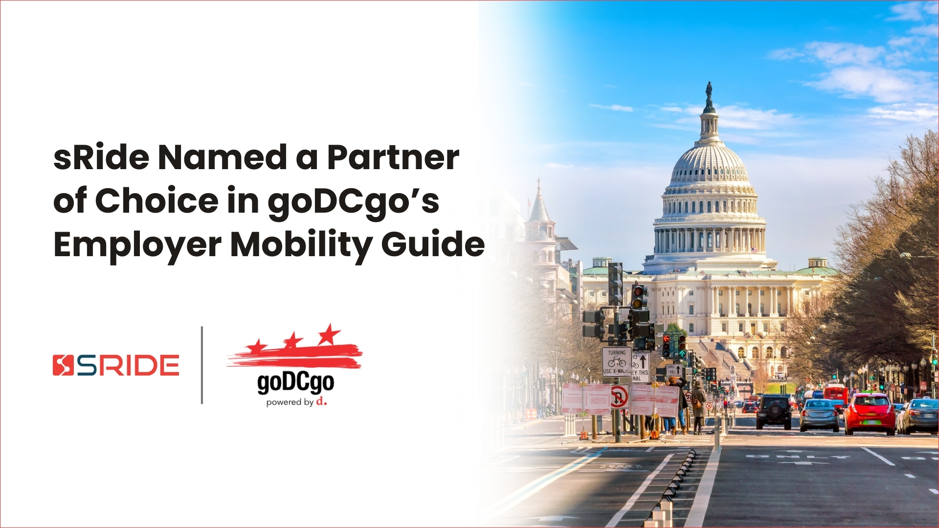 sRide Named a Partner of Choice in goDCgo’s Employer Mobility Guide