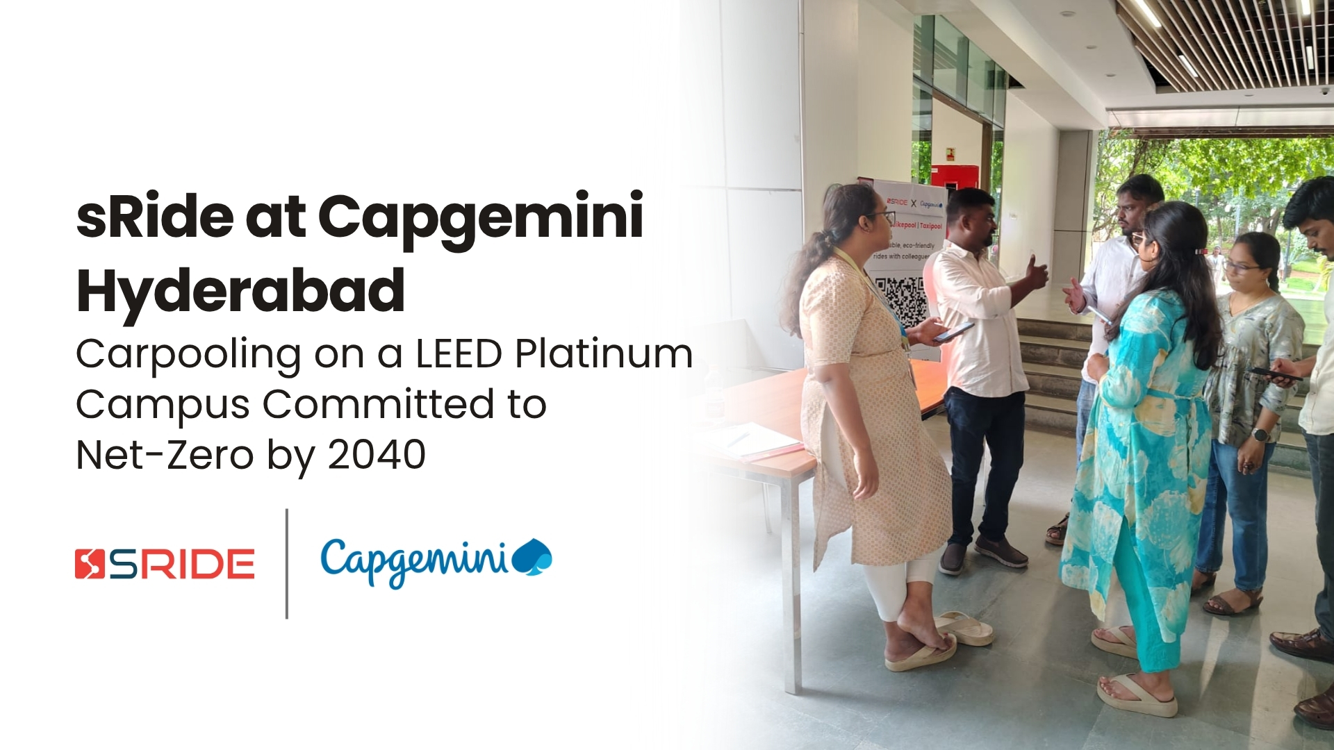 sRide at Capgemini Hyderabad — Carpooling on a LEED Platinum Campus